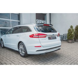 Накладка сплиттер на задний бампер на Ford Mondeo V Estate Platinum